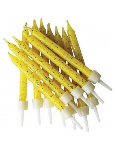 Velas Amarelo Glitter